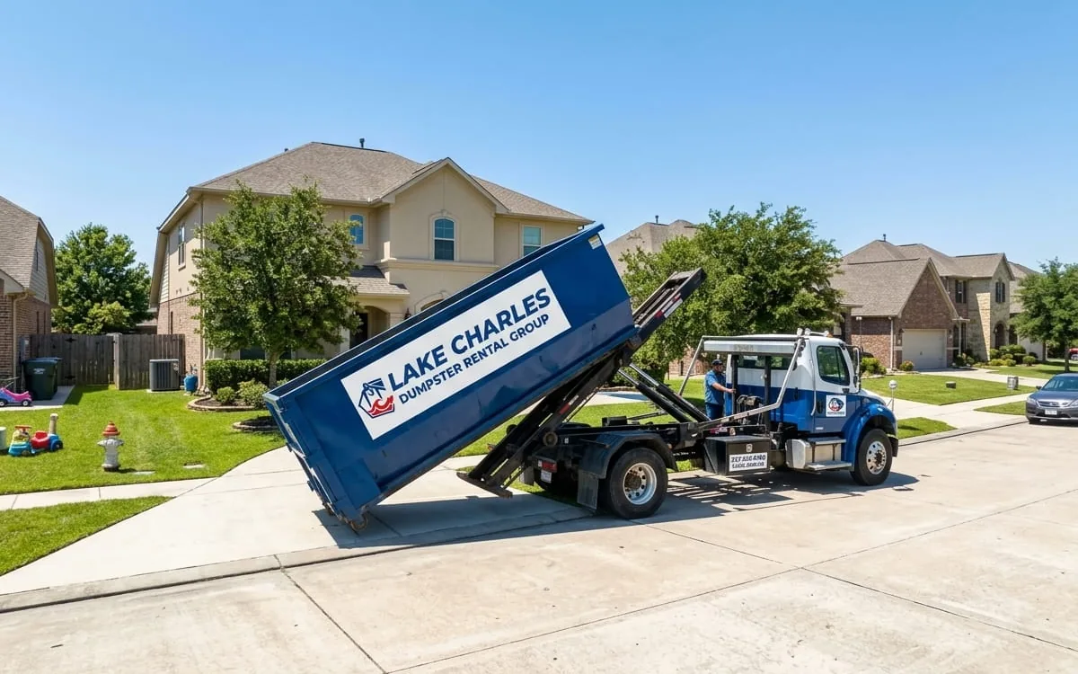 Dumpster rental in Starks LA Roll-off dumpster rental serving Starks, LA