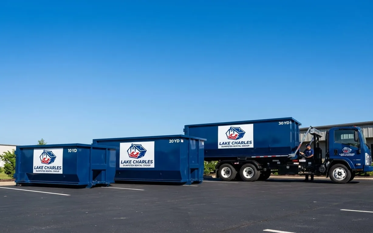 Dumpster rental in Vinton LA Roll-off dumpster rental serving Vinton, LA