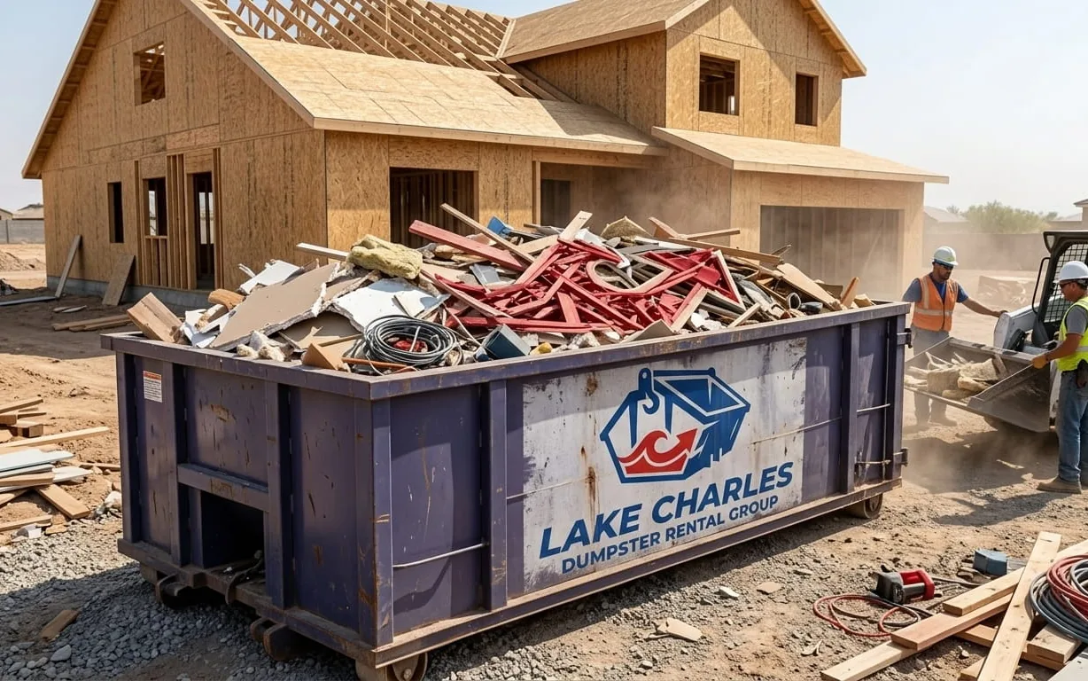 Roofing Dumpster Rental in Lake Charles LA